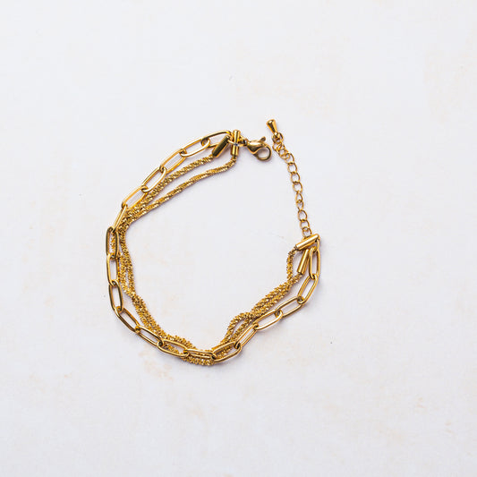 Triple Twist Statement Bracelet