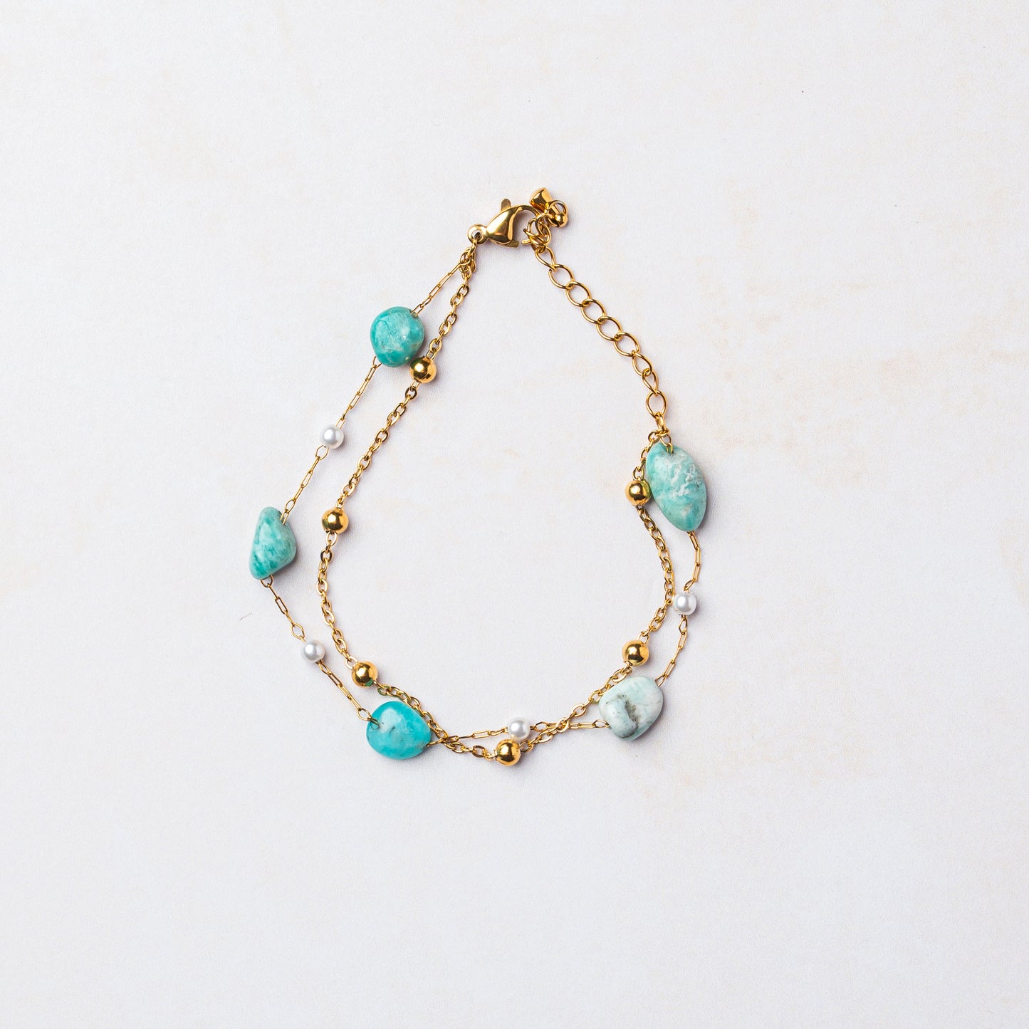 Ocean Charm Gemstone Bracelet