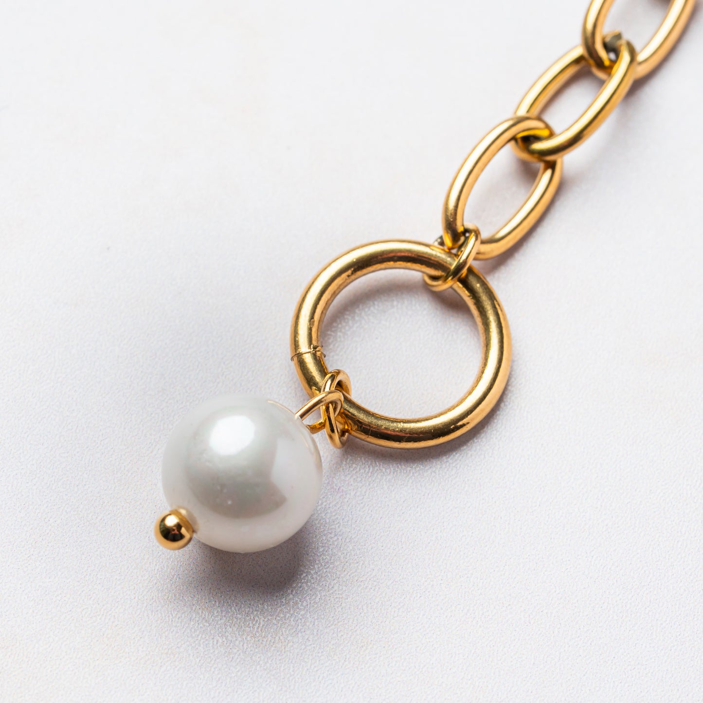 Luxe Pearl Chain Bracelet