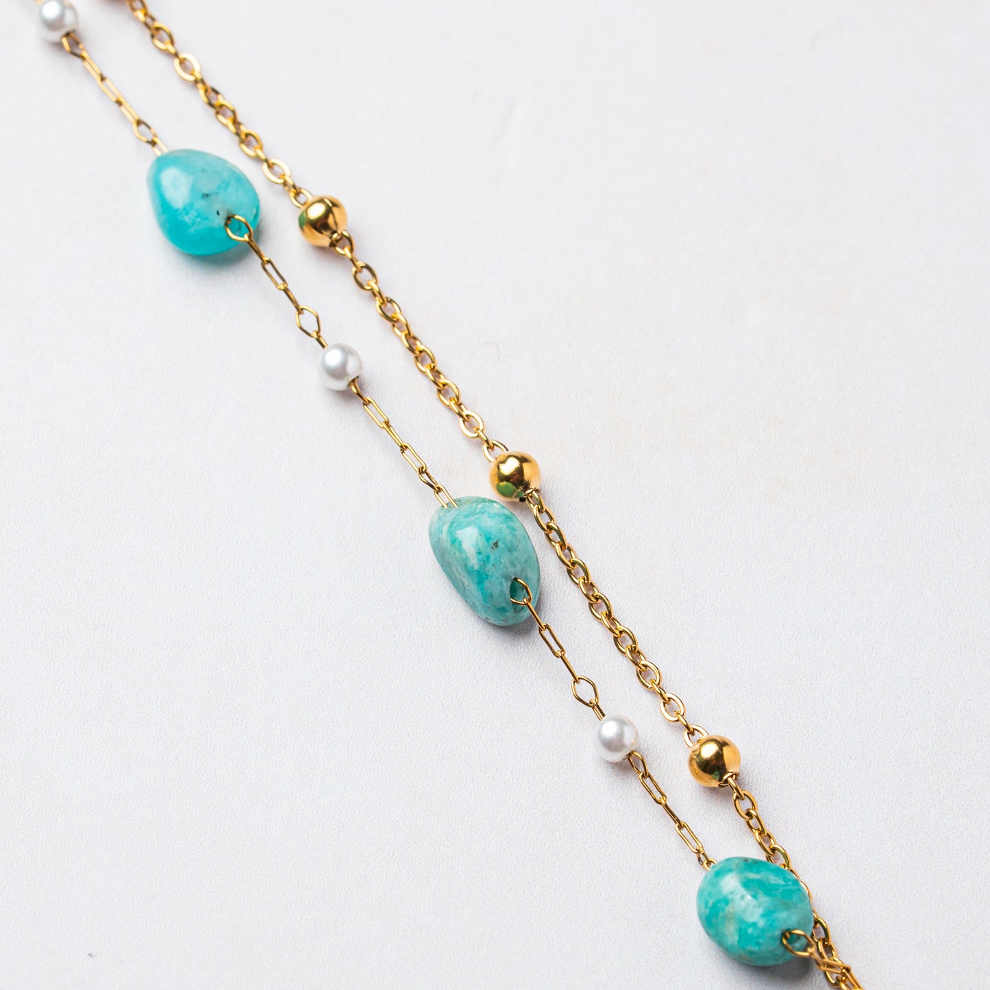 Ocean Charm Gemstone Bracelet