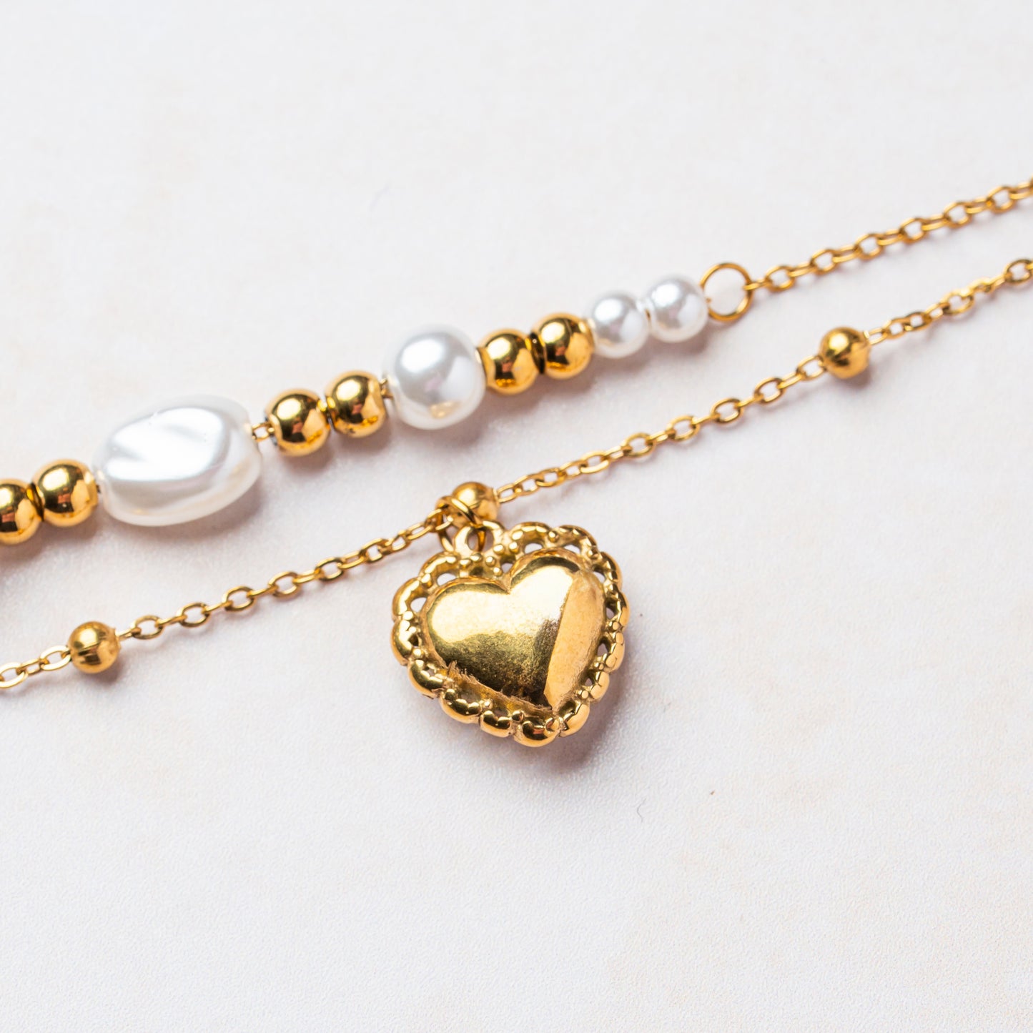 Heart of Gold Charm Bracelet