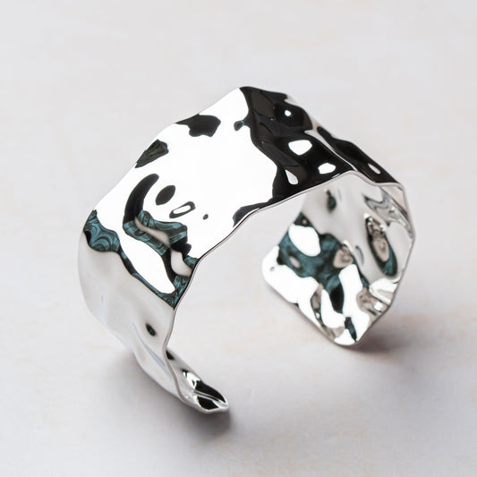 Molten Silver Cuff