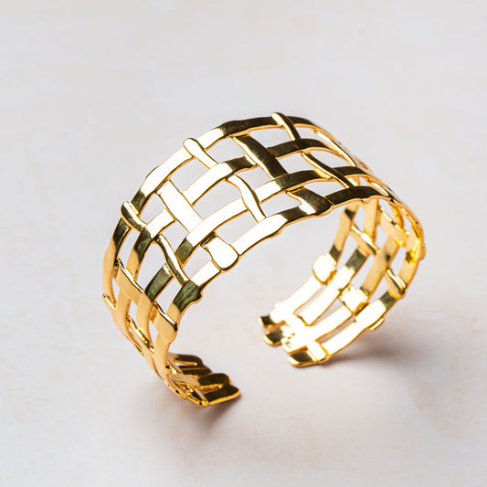 Interlace Gold Cuff