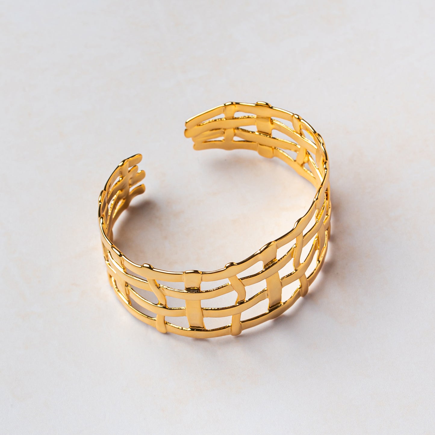Interlace Gold Cuff