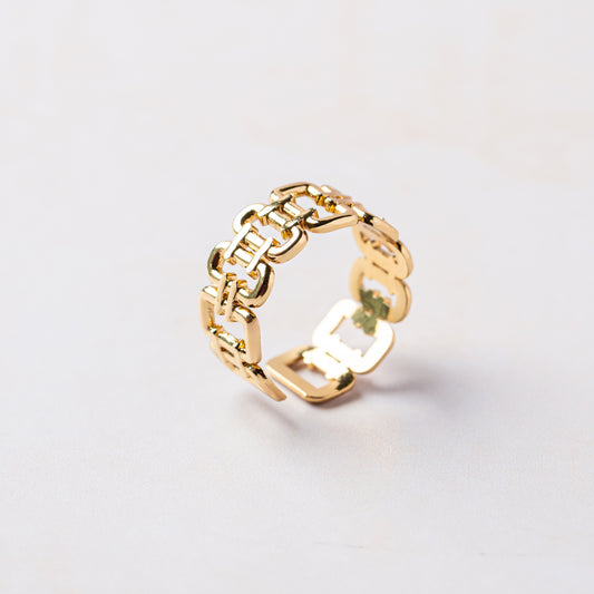Geometric Chain Link Ring