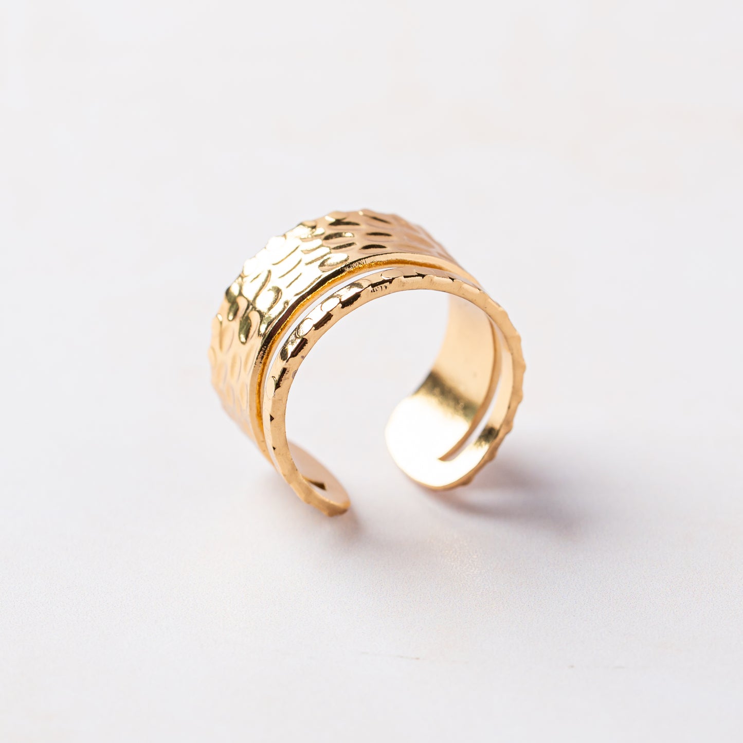 Hammered Dome Band Ring