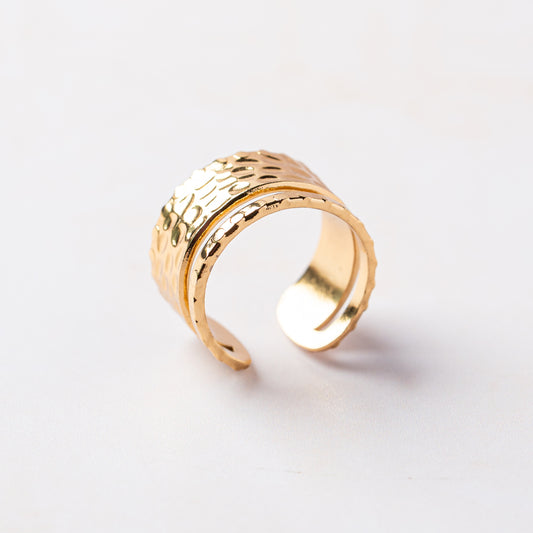 Hammered Dome Band Ring