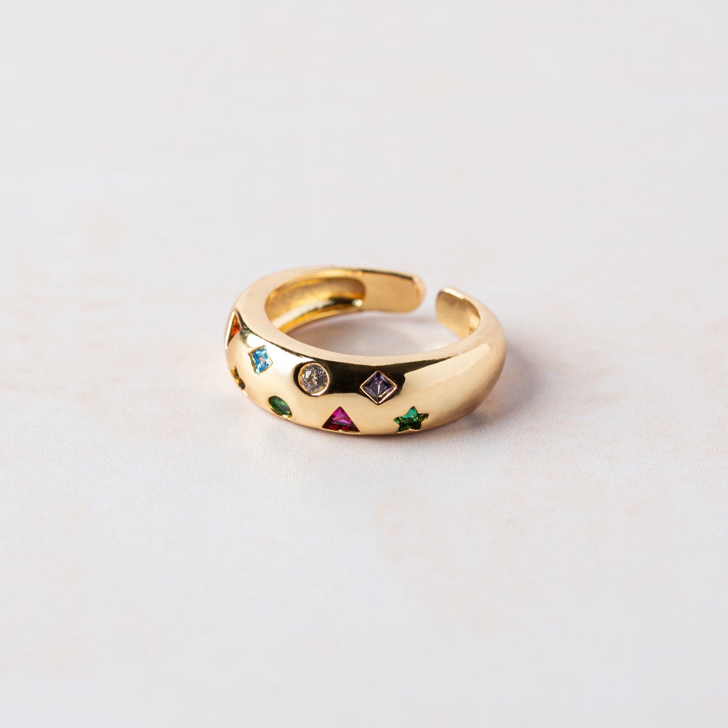Multi-Color Starburst Ring