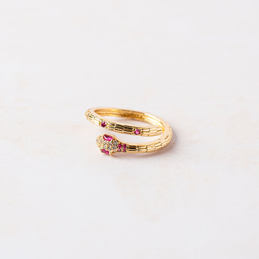 Pink Serpent Ring