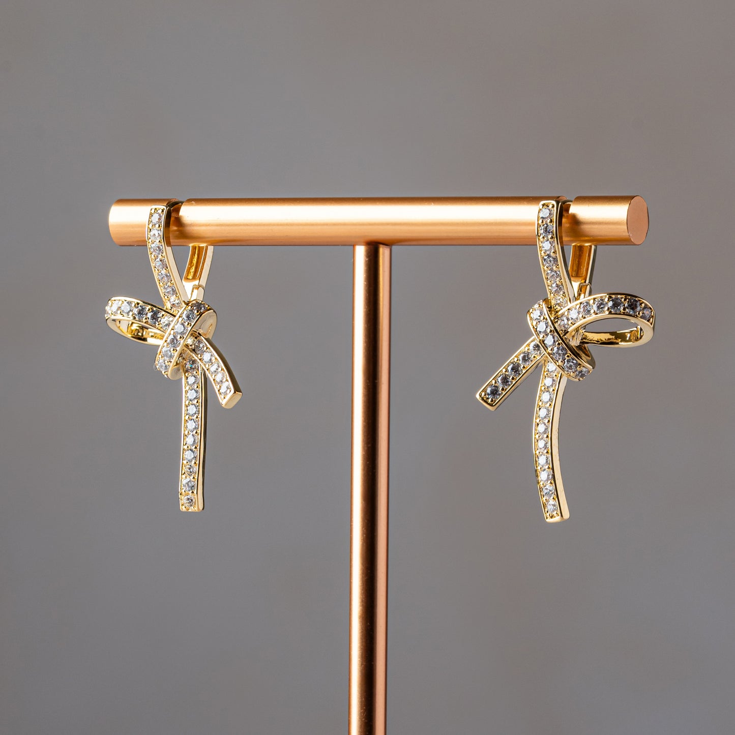 Ribbon Bow Drop Earrings