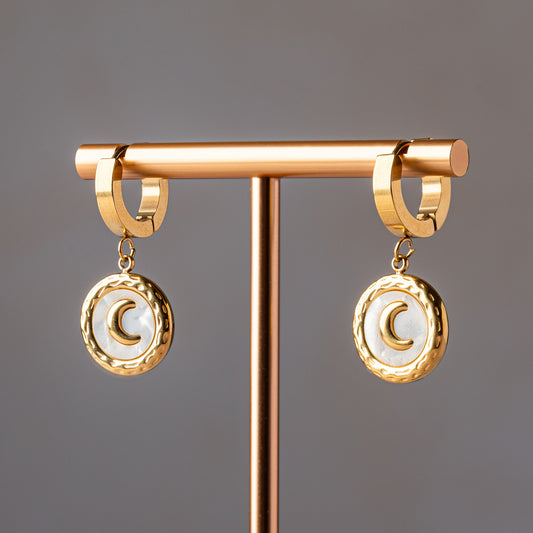 Moon Drop Earrings