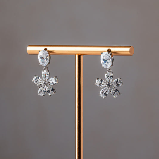 Snowflake Dangle Earrings