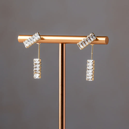 Golden Bar Drop Earrings