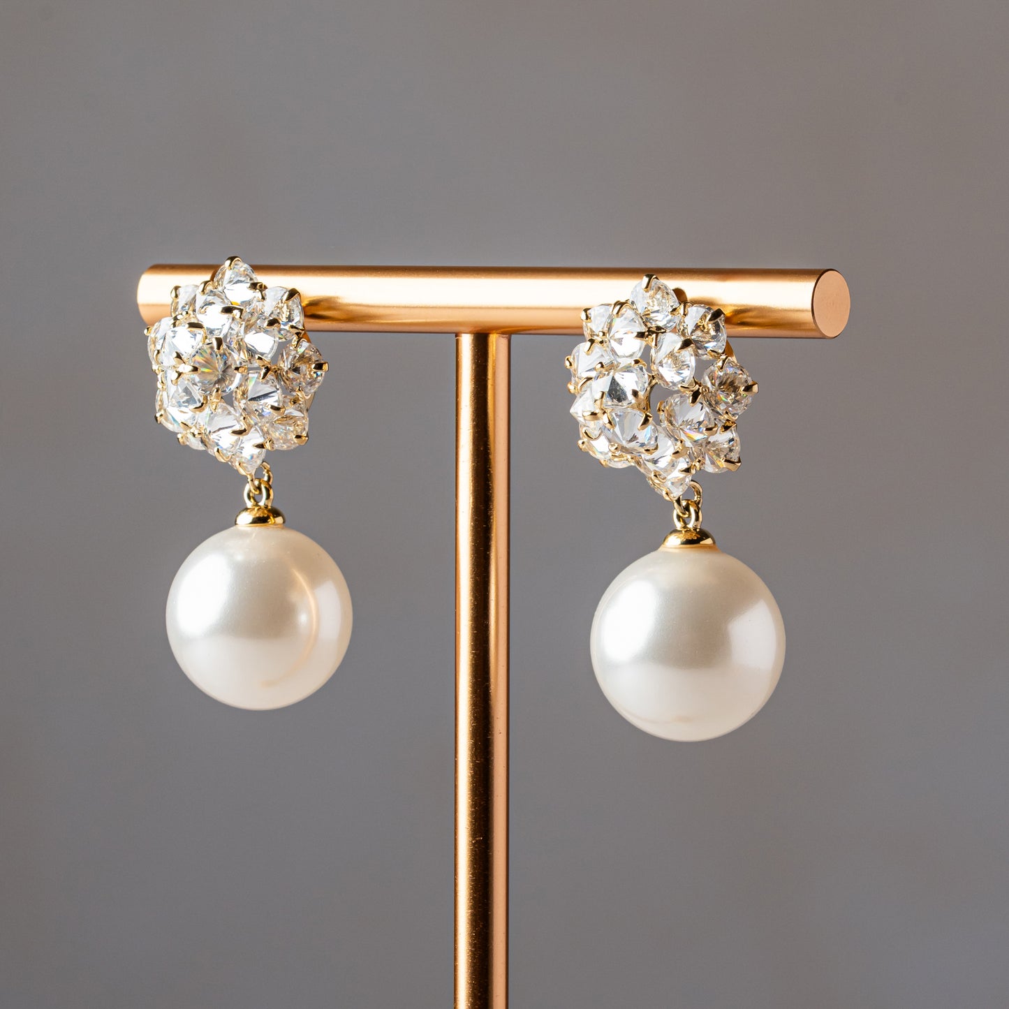 Crystal Cluster Pearl Drops