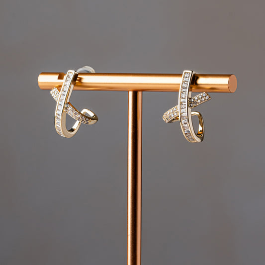 Crossband Spark Hoops