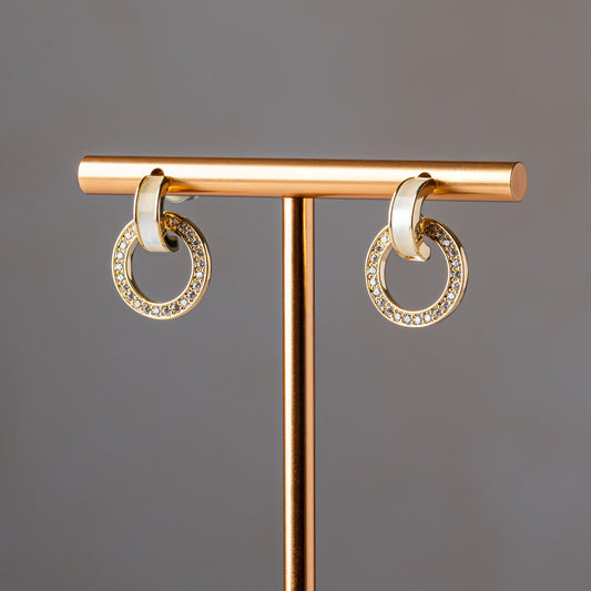 Crystal Orbit Earrings