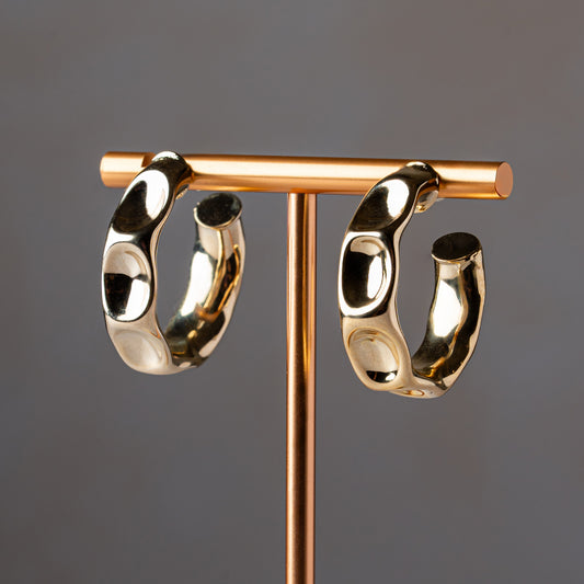 Abstract Gold Hoops