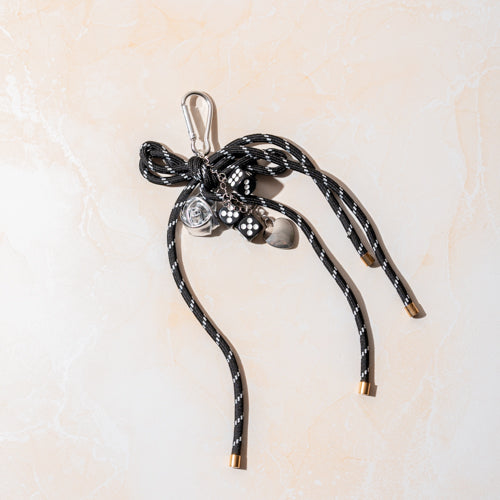 Black Dice Bag Charm