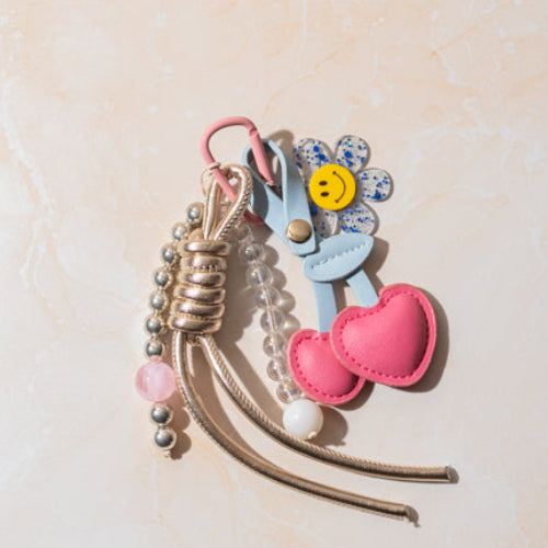 Pink Heart Sunshine Bag Charm