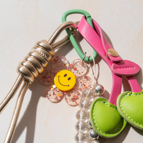 Green Heart Sunshine Bag Charm