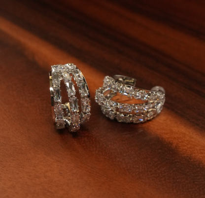Luxe Crystal Hoop Earrings