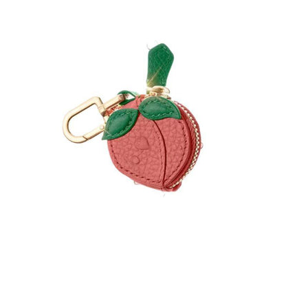 Peach Bag Charm & Coin Pouch