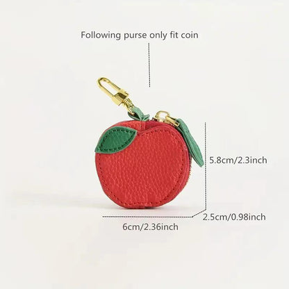 Apple Bag Charm & Coin Pouch