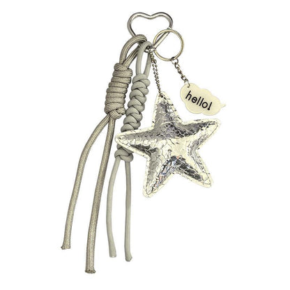 Silver Star Bag Charm