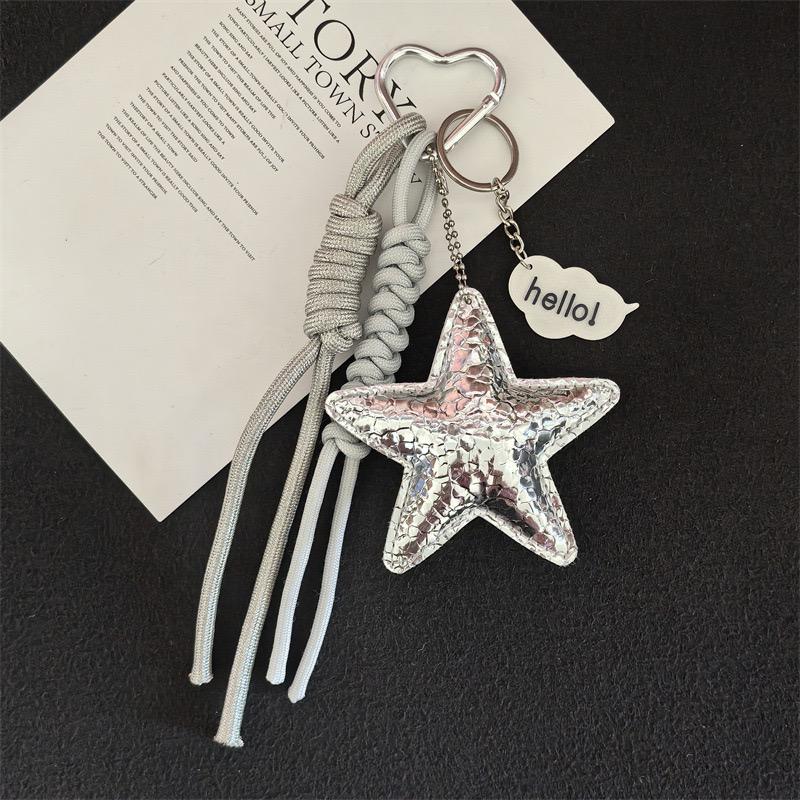 Silver Star Bag Charm