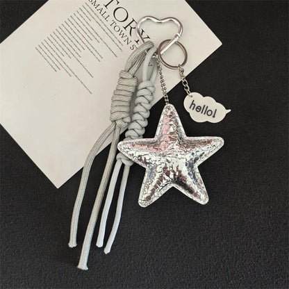Silver Star Bag Charm