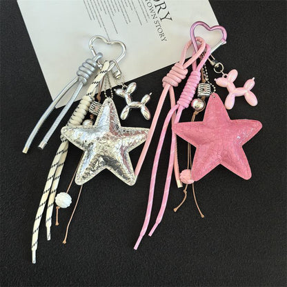 Pink Star Bag Charm