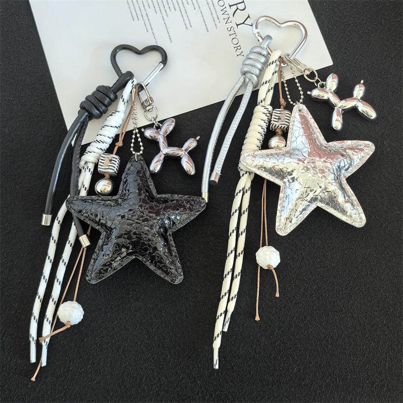 Silver Star Bag Charm