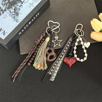 Heart & Pearl Bag Charm