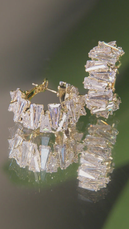 Crystal Hoop Earrings